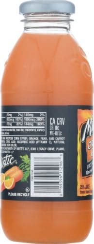 Mistic Orange Carrot Juice Blend 16 Fl Oz Kroger