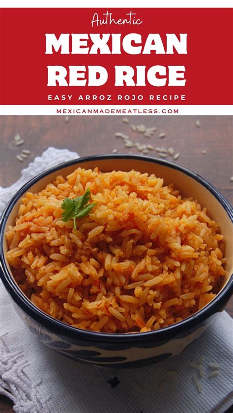 Authentics Mexican Red Rice Easy Arroz Rojo Recipe Arroz Mexicano