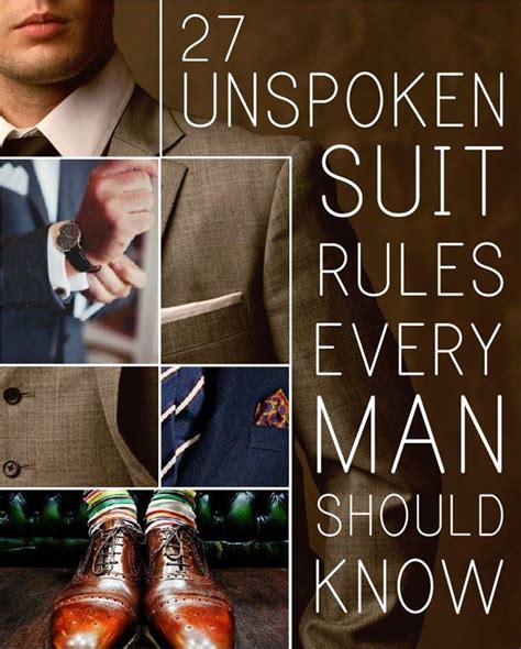 27 Unspoken Suit Rules Every Man Should Know Mens Fashion Suits