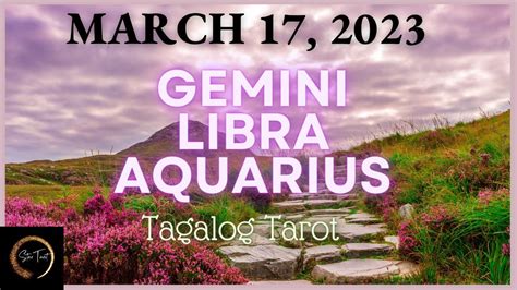 March 17 2023 Air Signs ♊️gemini♎️libra♒️aquarius🌈 Tagalog Tarot