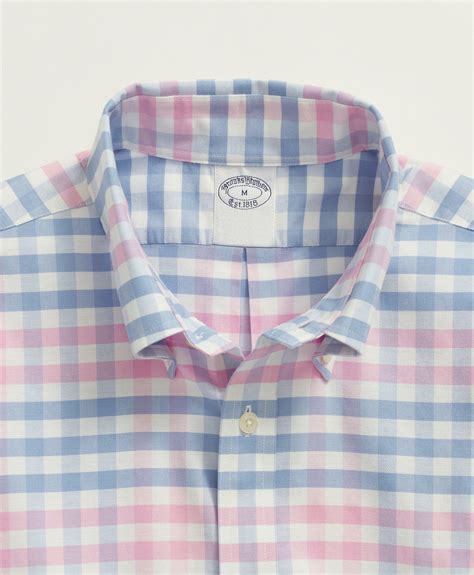 Brooks Brothers Men S Stretch Non Iron Oxford Button Down Collar Multi