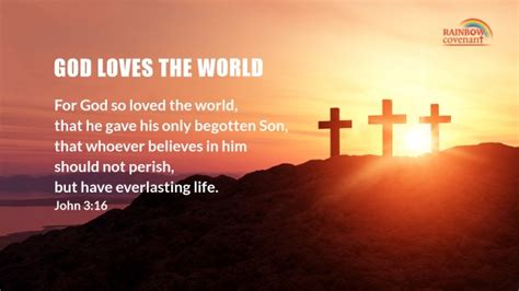 Bible Verse Of The Day John 316 For God So Loved The World