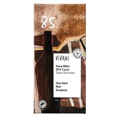 Organic Dark Chocolate 85 Cocoa In 100g From Vivani