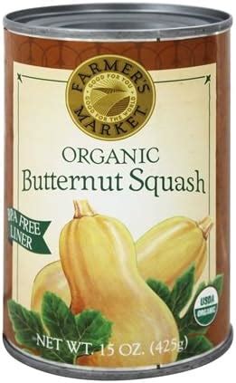 Farmer S Market Organic Canned Butternut Squash Puree 15 Ounce Pack