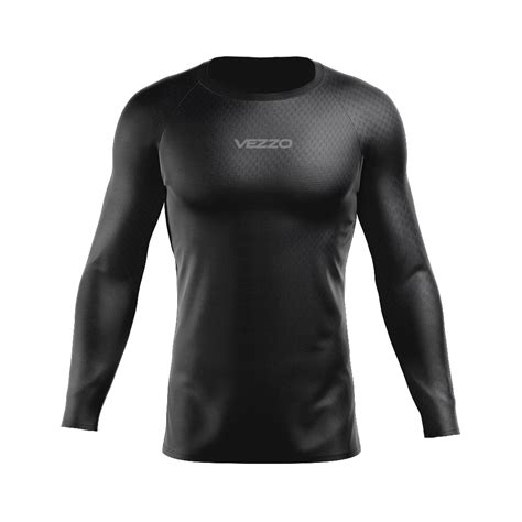 Camisa Segunda Pele Masculina Basic Preta LOJA VEZZO SPORT