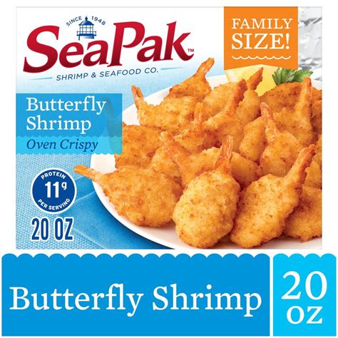 Seapak Butterfly Shrimp With Crispy Breading Easy To Bake Frozen