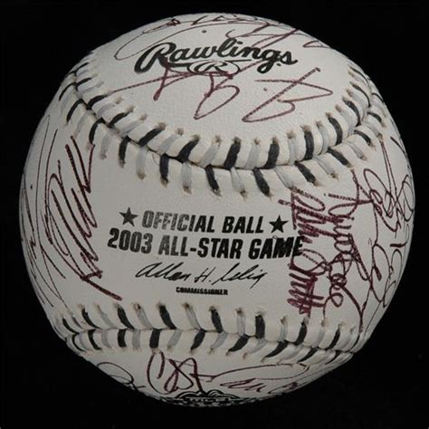 Nl All Stars Signed Baseball