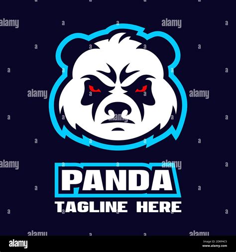 Modern Angry Panda Logo Stock Vector Image And Art Alamy