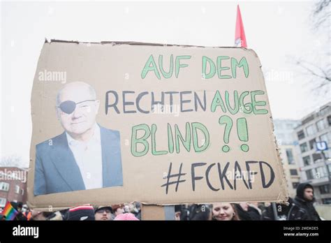 Bauernproteste Köln AFD Demonstration Demo Ptoteste Ein Schild