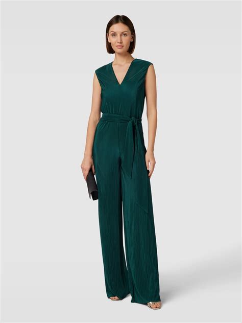 Vera Mont Jumpsuit Mit Bindeg Rtel Gruen Online Kaufen