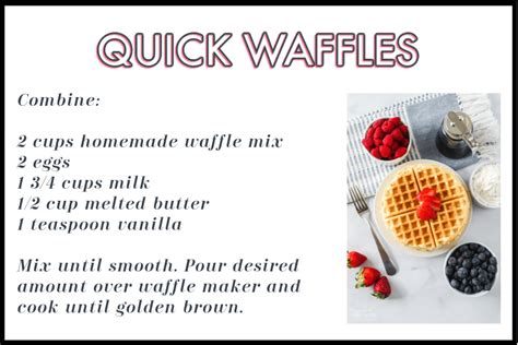 Easy Waffle Recipe