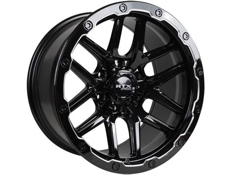 Rtx Off Road Milled Gloss Black Volcano Wheel Realtruck