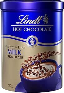 Lindt Hot Chocolate Milk Flakes Tin 210g Amazon Au