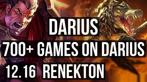 Darius Vs Renekton Top Quadra 15m Mastery 700 Games 1139