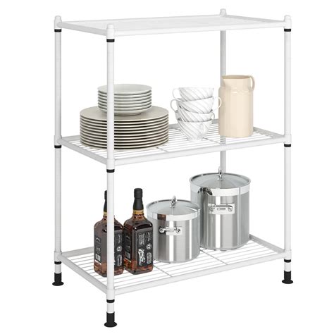 Buy Tzamli Adjustable 3 Tier Metal Wire Shelf Freestanding Shelving