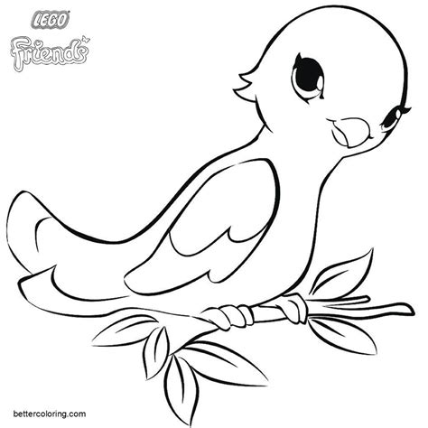 Lego Friends Coloring Page Bird Free Printable Coloring Pages
