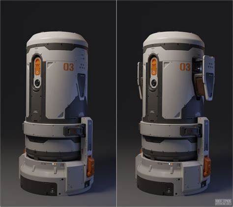 Artstation Blender Scifi Capsule Robert Stephens Blender Cmf