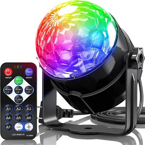 1580 DISCO BALL LIGHT PARTY LIGHTS DJ DISCO LIGHT 3 COLORS STROBE