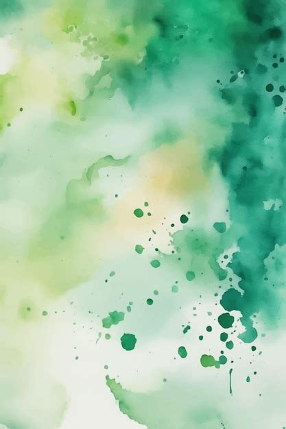 Premium Vector Green Watercolor Background