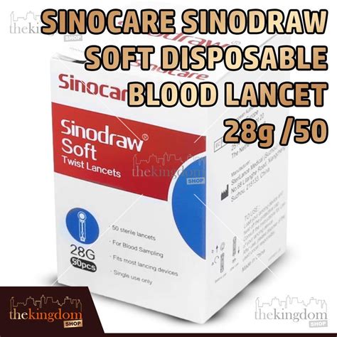 Jual Sinocare Sinodraw Soft Disposable Blood Lancet G Jarum