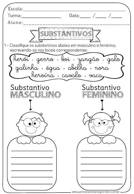 41 Melhor Ideia De Substantivos E Adjetivos Substantivo E Adjetivo Atividades De Gramática