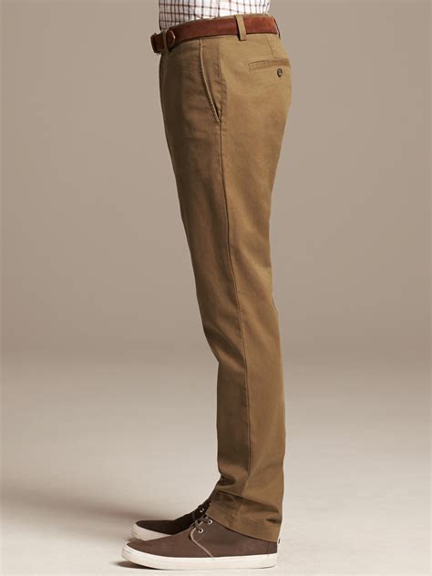 Banana Republic Aiden Slim Chino In Brown For Men Dark Acorn Lyst