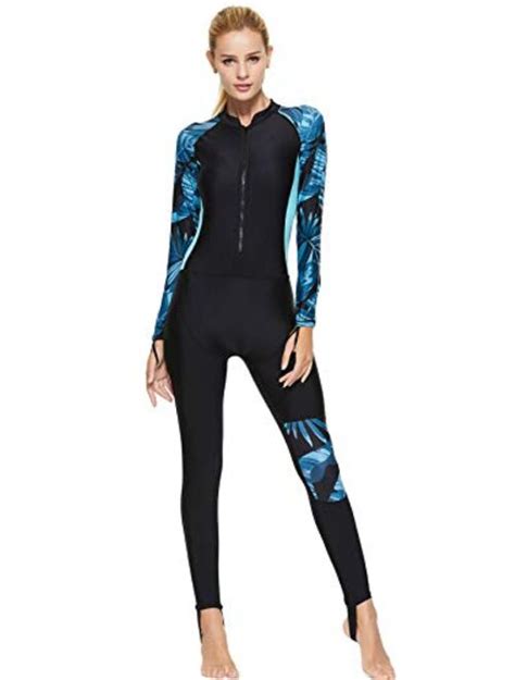 Buy Feoya Women S Full Body Wetsuit Surfing Diving Suit Scuba Dive Skin