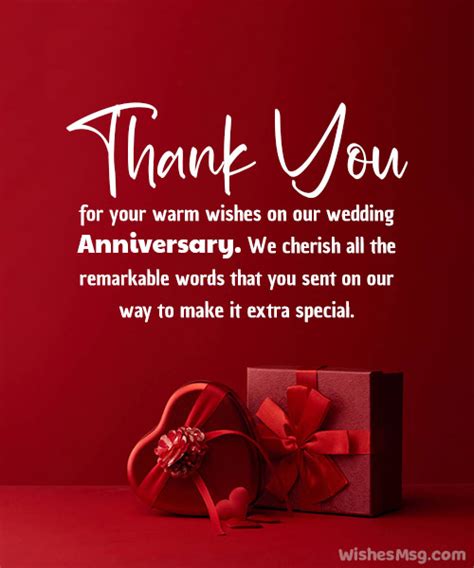 Thank You Messages For Anniversary Wishes Wishesmsg