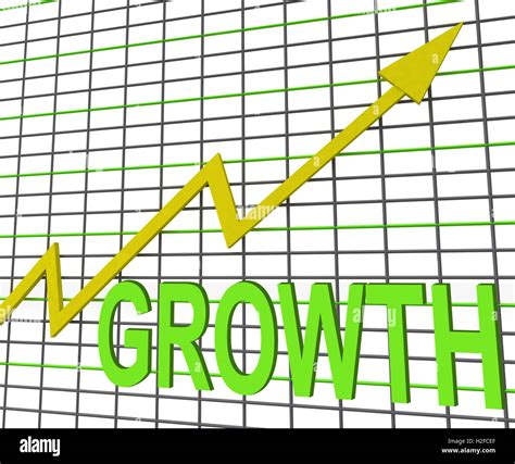 Growth Graph Chart Shows Increase Sales Profit Stock Photo Alamy