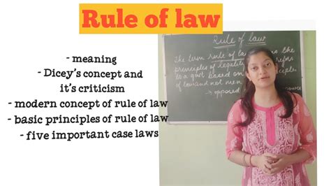 Rule Of Law Meaning Diceys Postulates Modern Concept Of Rule Of