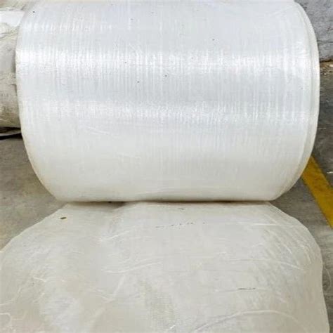 White Polypropylene Woven Fabric Roll Pattern Plain At Best Price In