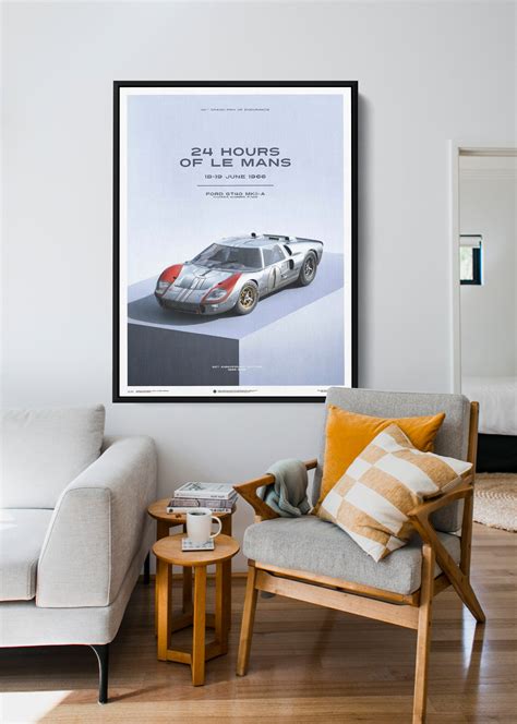 Ford GT40 MKI MK1 24H LE MANS Canvas Wall Decor Wall Art Decor