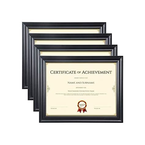 Buy Memory Island Document Frames 8 5x11 Set Of 4 Pack Certificate