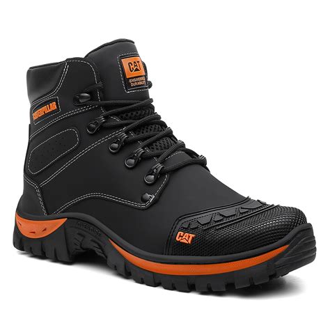 Bota Adventure Masculina Couro Legitimo Caterpillar Biqueira Pvc