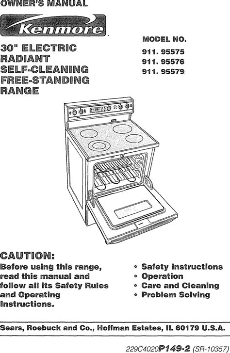 Kenmore 91195575891 User Manual Range Manuals And Guides L0901100