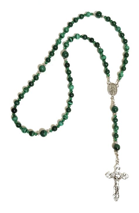 Malachite DIY Rosary Making Kit ROSARY KIT MALACHITE