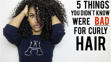 5 Things You Didnt Know Were Bad For Curly Hair Video Black Hair