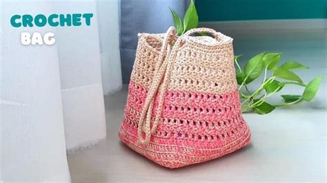 Amazing Diy Crochet Bag Crochet Bucket Tote Bag With Double Yarn