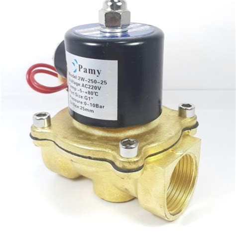 Jual SOLENOID VALVE 1 Inch Bras Ms Kuningan 220V Model 2W 250 25 220v