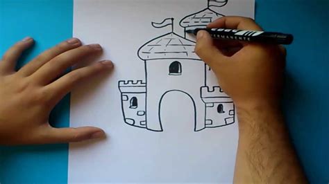 Como Dibujar Un Castillo Paso A Paso How To Draw A Castle Youtube