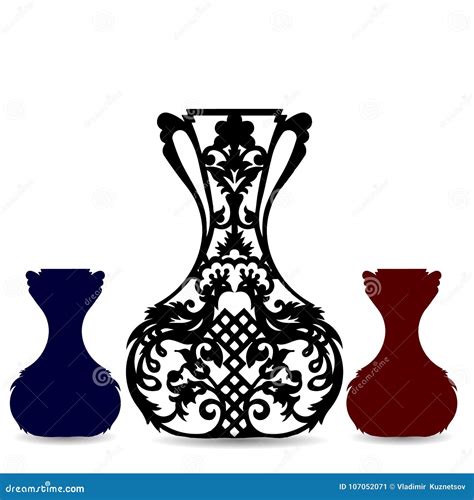 Silhueta Do Vaso Ilustra Es Vetores E Clipart De Stock Stock