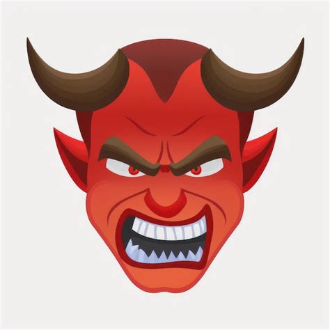 Premium AI Image | expressive emoticon face demon emoji