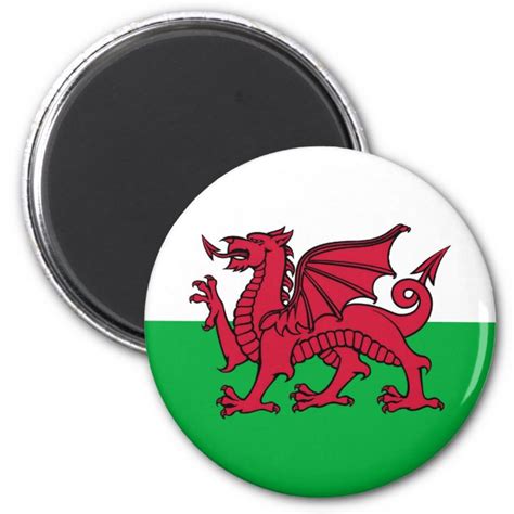 Welsh Dragon Magnet Zazzle Welsh Dragon Magnets Custom Magnets