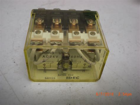 Rh B U Idec Rh B U Ac V Pdt A Vac Coil Pin Blade Terminals