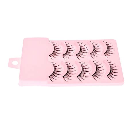 5Pairs Natural Bushy Cross Eye Lashes Extension Makeup Long False