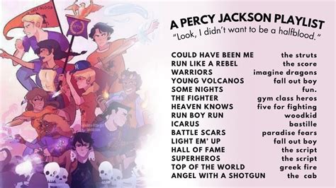 Look I Didn T Want To Be A Half Blood A Percy Jackson Playlist