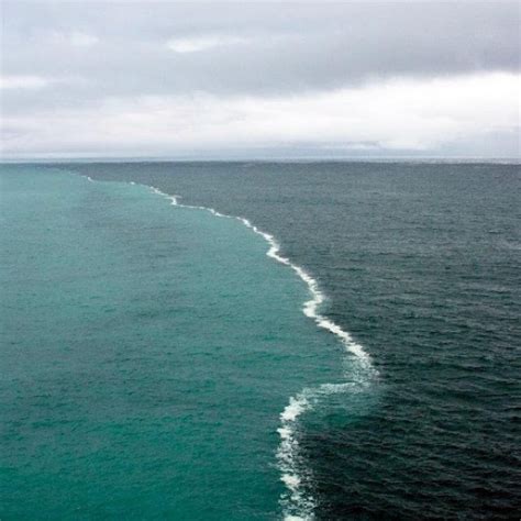 WHERE TWO OCEANS MEET THESE TWO BODIES OF WATER WERE MERGING IN THE ...