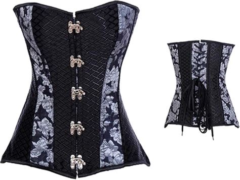 Bustier Corsé Jacquard Cuero De De PU De La Mujer Especial Estilo