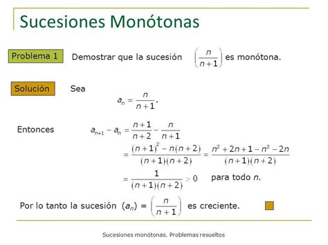 Hola Necesito Ejemplos De SUCESIONES CRECIENTES RESUELTOS Para Ahorita