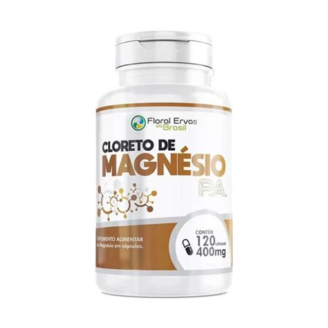 Cloreto de Magnésio P A 120 Cápsulas 400mg BR Nature